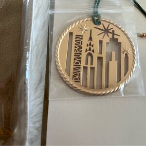 DAVID YURMAN 2024 Pendant Ornament NYC Skyline Collectible Brushed Light Gold